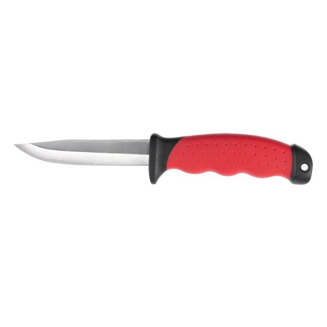 Нож 100 мм, с чехлом, STORM INTERTOOL HT-0536