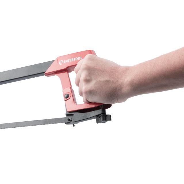 Ножовка по металлу 300 мм, алюминиевая рукоятка INTERTOOL HT-3304