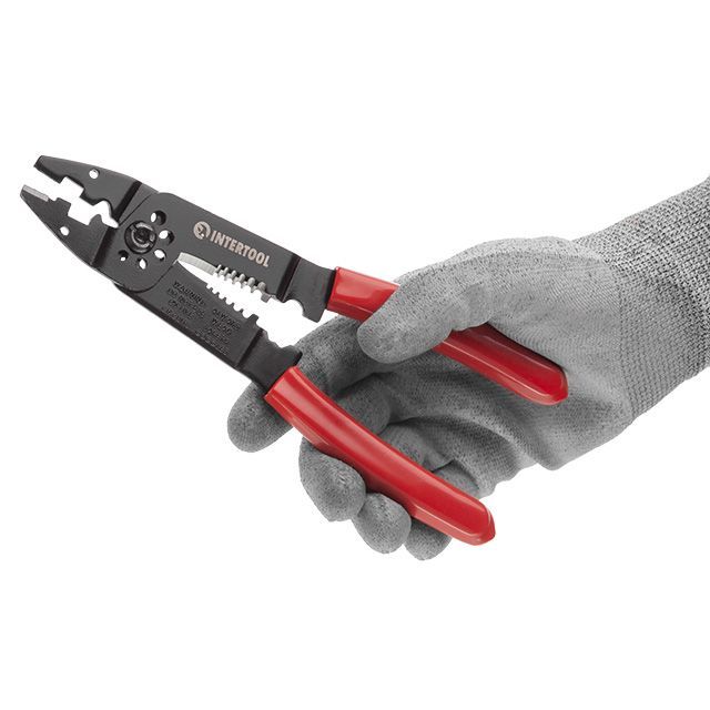 Клещи обжимные (0,5-6,0 мм) INTERTOOL HT-7056