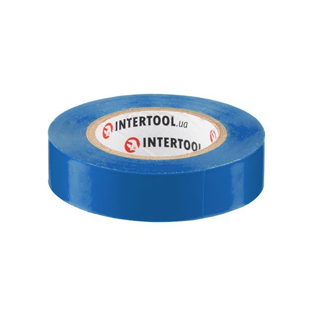 Лента изоляционная 15 м, 17*0.15 мм, синяя INTERTOOL IT-0015