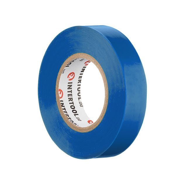 Лента изоляционная 20 м, 17*0,15 мм, синяя INTERTOOL IT-0020