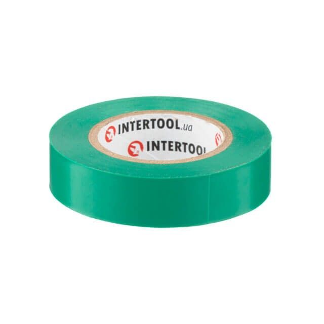 Лента изоляционная 15 м, 17*0.15 мм, зеленая INTERTOOL IT-0041