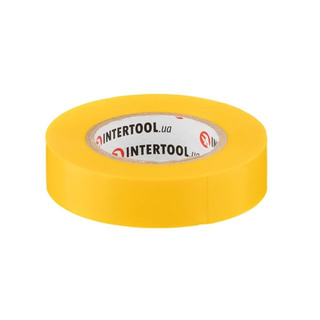 Лента изоляционная 15 м, 17*0.15 мм, желтая INTERTOOL IT-0042