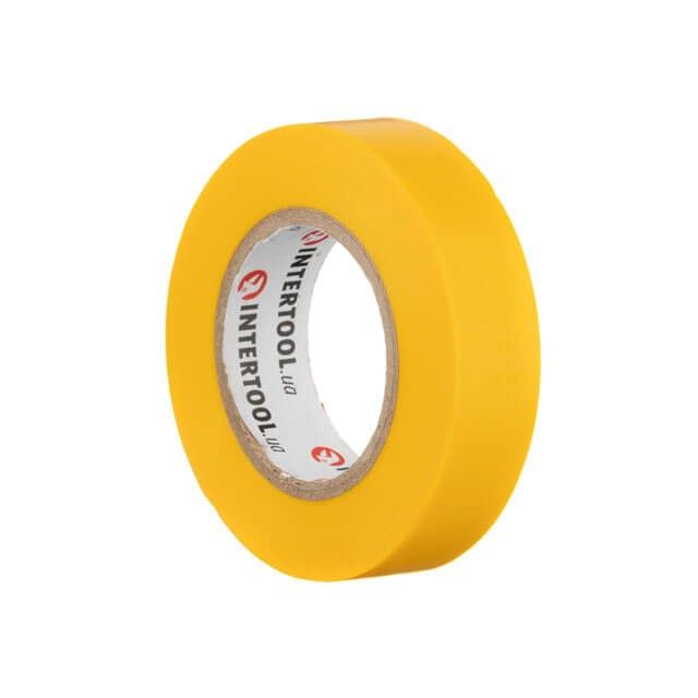 Лента изоляционная 15 м, 17*0.15 мм, желтая INTERTOOL IT-0042
