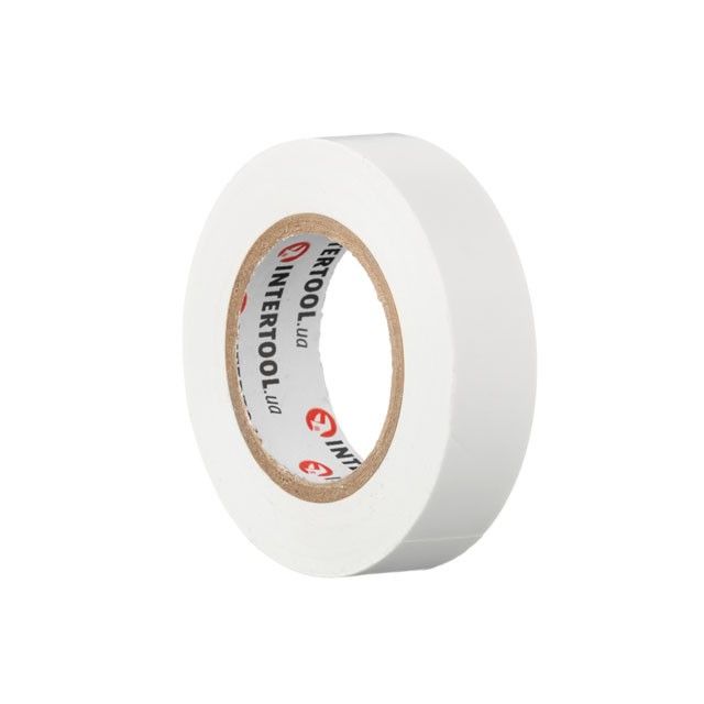 Лента изоляционная 15 м, 17*0.15 мм, белая INTERTOOL IT-0043