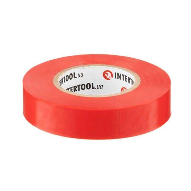Лента изоляционная 20 м, 17* 0.15 мм, красная INTERTOOL IT-0050