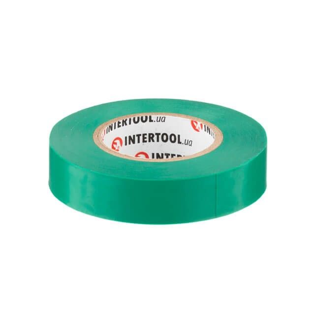 Лента изоляционная 20 м, 17*0.15 мм, зеленая INTERTOOL IT-0051