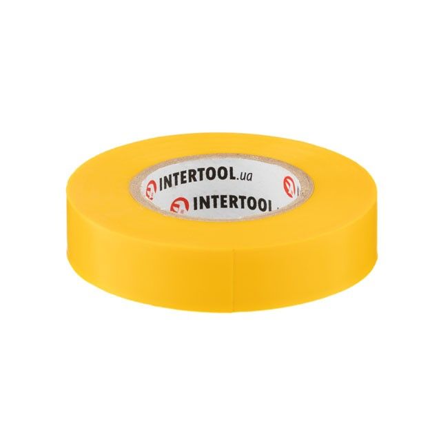 Лента изоляционная 20 м, 17*0,15 мм, желтая INTERTOOL IT-0052