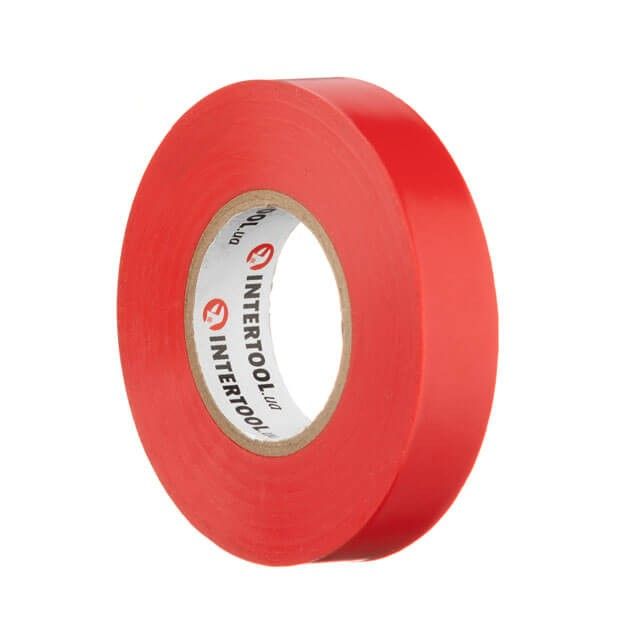 Лента изоляционная 25 м, 17*0.15 мм, красная INTERTOOL IT-0060