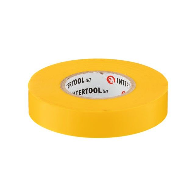 Лента изоляционная 0.15мм*17мм*25м желтая INTERTOOL IT-0062