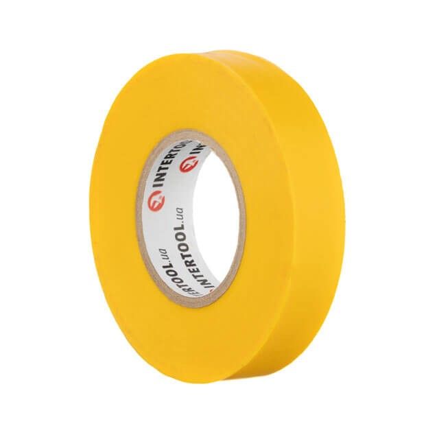 Лента изоляционная 0.15мм*17мм*25м желтая INTERTOOL IT-0062
