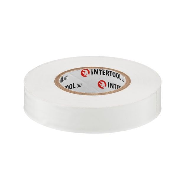 Лента изоляционная 25 м, 17*0,15 мм, белая INTERTOOL IT-0063