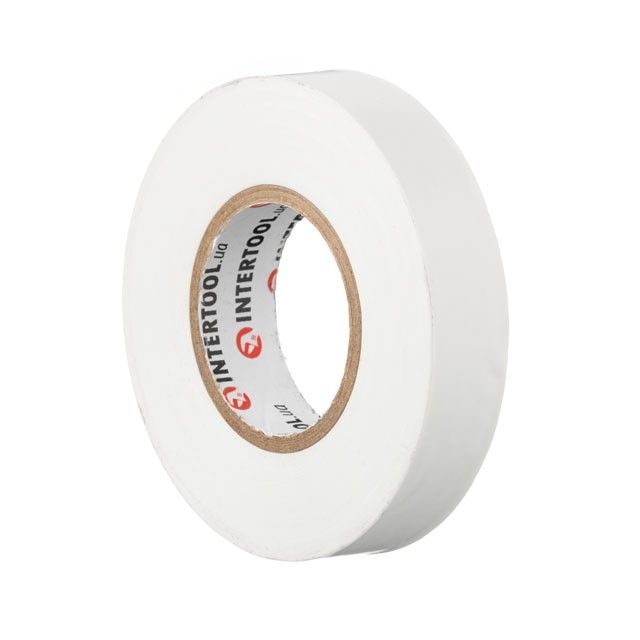 Лента изоляционная 25 м, 17*0,15 мм, белая INTERTOOL IT-0063