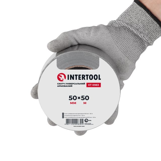 Скотч универсальный армированный 50 м, 50 мм INTERTOOL KT-0983