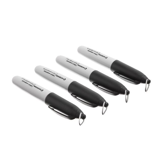 Мини-маркеры перманентные черные, 80 ед. INTERTOOL KT-5010