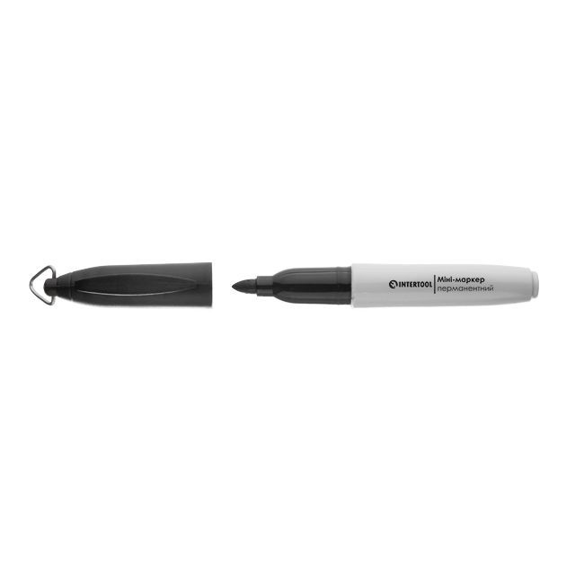 Мини-маркеры перманентные черные, 80 ед. INTERTOOL KT-5010