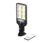 Светильник аккумуляторный настенный 6COB, уличный, солнечная панель, датчик движения, ДУ INTERTOOL LB-0115