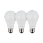 Лампы светодиодные, набор из 3 ед. LL-0015, LED A60, E27, 12 Вт, 150-300 В, 4000 K, 30000 ч, гарантия 3 года INTERTOOL LL-3015