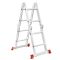 Лестница алюминиевая мультифункциональная трансформер 4*2 ступ. 2.38м INTERTOOL LT-0028