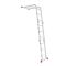 Лестница алюминиевая мультифункциональная трансформер 4*3 ступ., 3,70 м INTERTOOL LT-0030