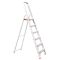 Стремянка алюминиевая 6 ступеней, высота до платформы 1280 мм INTERTOOL LT-1006 Стремянка алюминиевая 6 ступеней, высота до платформы 1280 мм INTERTOOL LT-1006