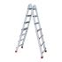 Лестница алюминиевая универсальная раскладная телескопическая 4*4 ступ. INTERTOOL LT-2044