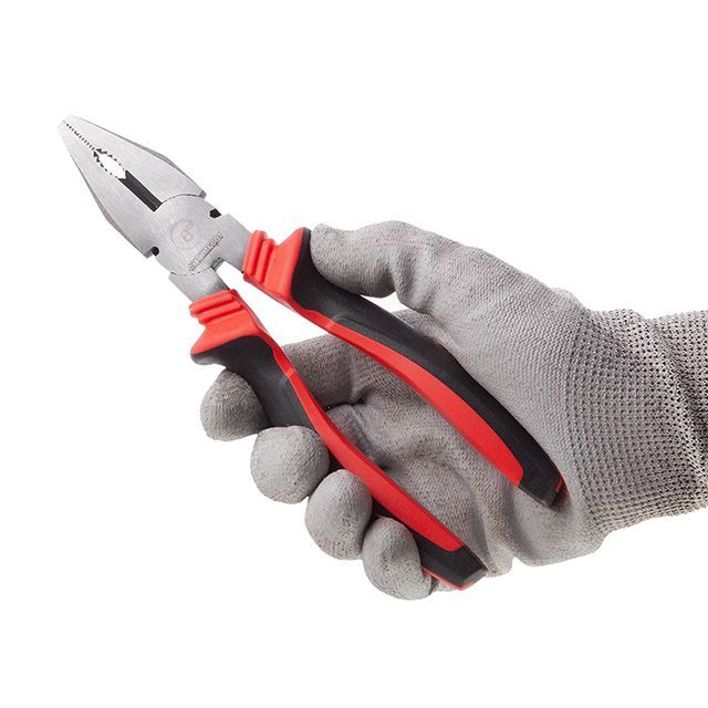 Плоскогубцы 200мм, 40CrV, фосфатированные, полированные, STORM INTERTOOL NT-0120