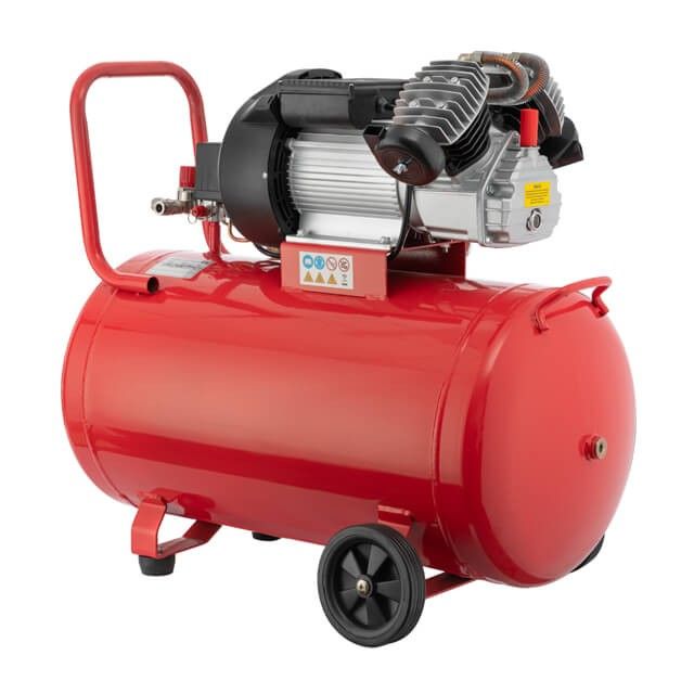 Компрессор 100 л, 3 кВт, 220 В, 10 атм, 420 л/хв., 2 циліндри INTERTOOL PT-0008