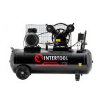 Компрессор 100 л, 3 кВт, 220 В, 10 атм, 500 л/хв., 2 циліндри, STORM INTERTOOL PT-0014