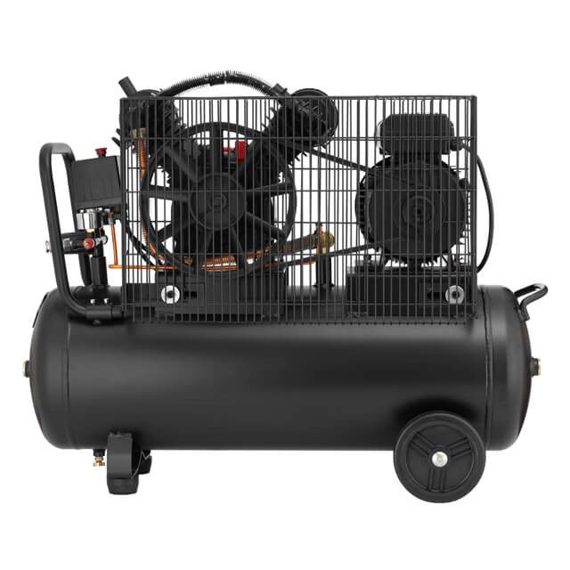 Компрессор STORM, 50 л, 3 кВт, 220 В, 10 атм, 500 л/мин, 2 цилиндра INTERTOOL PT-0016