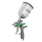 Краскопульт пневматический LVLP GREEN профессиональный, форсунка 1,3 мм, верхний металлический бачок 600 мл, 1,5 бар INTERTOOL PT-0131
