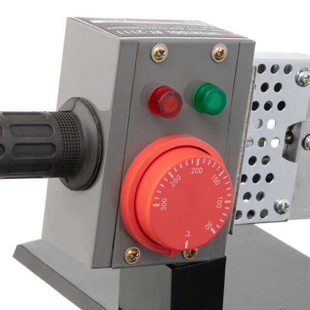 Паяльник для пластикових труб, 850 Вт, 0-300 ° C, насадки 20, 25, 32, 40, 50, 63 мм, металевий кейс INTERTOOL RT-2111