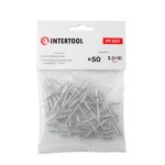 Заклепка алюминиевая 3.2*10 мм, 50 ед. INTERTOOL RT-3210