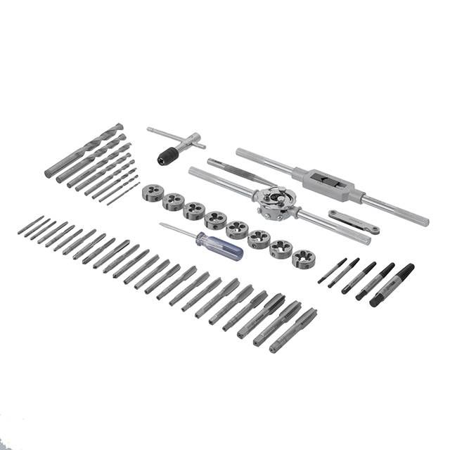 Набір плашок M3-M12 та мітчиків M3-M12, 52 од. INTERTOOL SD-8052