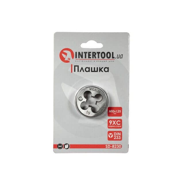 Плашка M10x1,25 мм INTERTOOL SD-8230