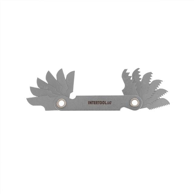Резьбомер метрический 12 ед. (0,5-3,0) INTERTOOL SD-8400