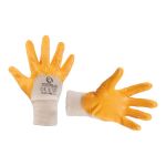 Перчатка х/б трикотаж, покрытая нитрилом на ладони, 9" INTERTOOL SP-0109