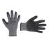 Перчатка трикотажная х/б серая, покрыта черным вспененным латексом, 10" INTERTOOL SP-0115