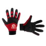 Перчатка Microfiber с черными вставками спандекса на ладони, утолщенное неопреном, 10" INTERTOOL SP-0143