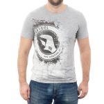 Футболка серая меланж, 100% хлопок, S INTERTOOL SP-2221