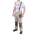 Брюки трансформер рабочие с лямками 6 в 1, 100% хлопок, плотность 180 г/м², L INTERTOOL SP-3043
