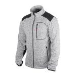 Куртка вязанная SOFTSHELL, серого цвета с черными вставками, ткань 100% полиэстер 270G, с карманом на груди и двумя боковыми, XL INTERTOOL SP-3114