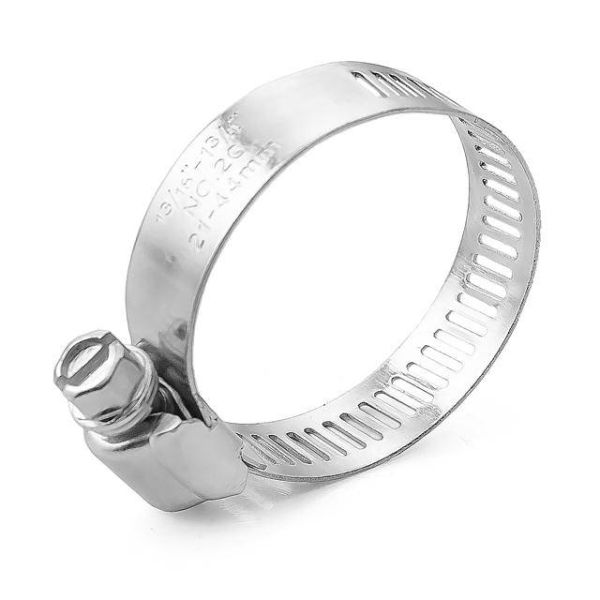 Хомут стальной оцинкованный 12,7 мм, D 21-44 мм INTERTOOL TC-0122