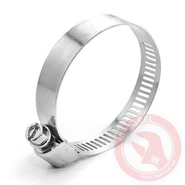 Хомут стальной оцинкованный 12,7 мм, D 46-70 мм INTERTOOL TC-0146