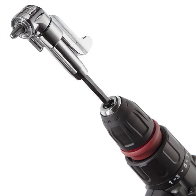 Угловой адаптер для отверточных насадок 1/4" Cr-V INTERTOOL VT-0106