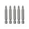 Комплект отверточных насадок PZ2, ACR, S2, 5 ед., STORM INTERTOOL VT-0204
