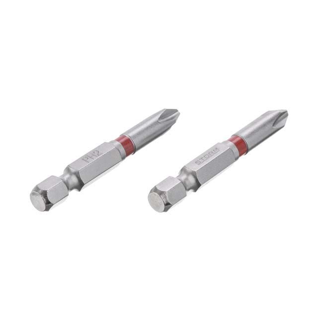 Комплект отверточных насадок, PH2, 1/4"×50 мм, S2, 2 шт., STORM INTERTOOL VT-0212