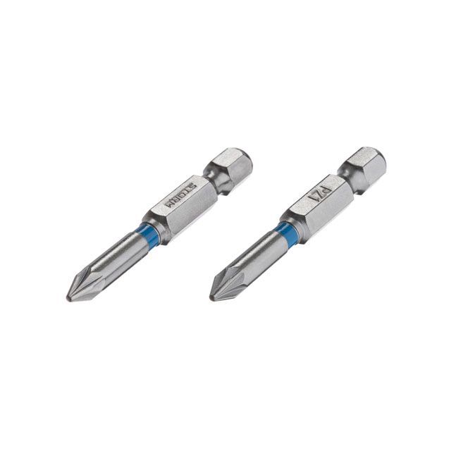 Комплект отверточных насадок, PZ1, 1/4"×50 мм, S2, 2 шт., STORM INTERTOOL VT-0214