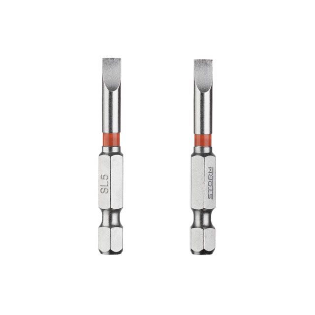 Комплект отверточных насадок SL5, S2, 2 ед., STORM INTERTOOL VT-0229