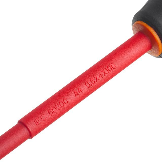 Отвертка изолированная шлицевая 0,8*4 мм, 100 мм, 1000 В INTERTOOL VT-3205